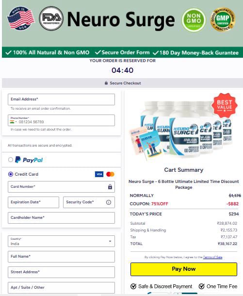Buy Neuro Surge supplement – official ingredients and pricing details